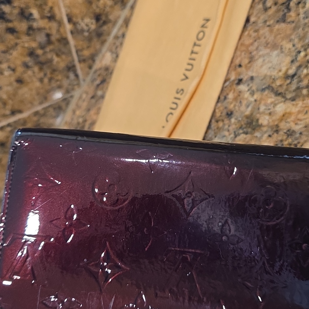 Louis Vuitton Dark Purple Vernis Zippy Wallet - Picture 14 of 17